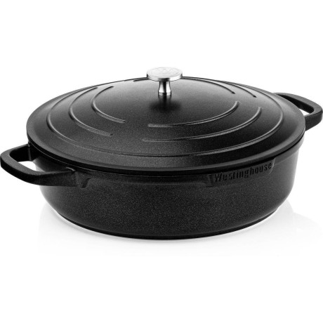 Westinghouse Pannenset Performance (Braadpan + Hapjespan) ø 28 cm - Zwart - Inductie en alle andere warmtebronnen afbeelding3 - 1