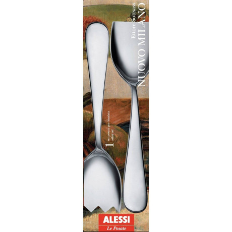 Alessi Saladebestek Nuovo Milano - 5180/14 - door Ettore Sottsass afbeelding3 - 1