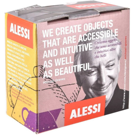 Alessi Melkkan - 9096 - Blauw - 200 ml - door Micheal Graves afbeelding3 - 1