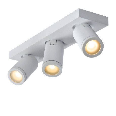 Lucide TAYLOR - Plafondspot Badkamer - LED Dim to warm - GU10 - 3x5W 2200K/3000K - IP44 - Wit afbeelding3 - 1