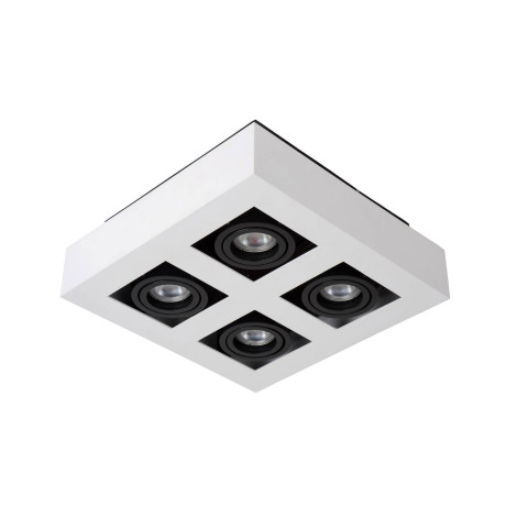 Lucide XIRAX - Plafondspot - LED Dim to warm - GU10 - 4x5W 2200K/3000K - Wit afbeelding3 - 1