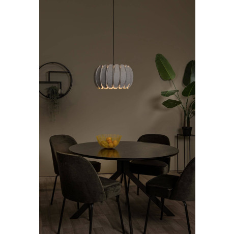 Lucide SPENCER - Hanglamp - Ø 40 cm - 1xE27 - Grijs afbeelding3 - 1