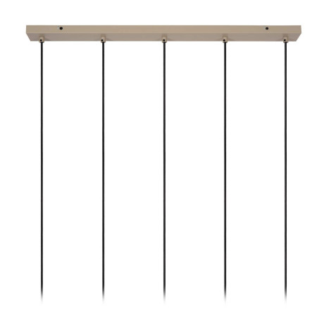 Lucide EVORA - Hanglamp - Ø 10 cm - 5xGU10 - Taupe afbeelding3 - 1