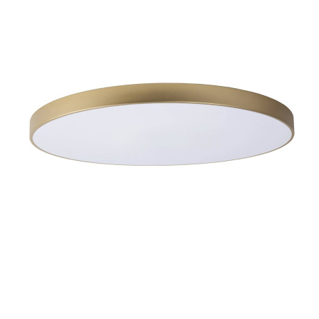 Lucide UNAR - Plafonnière - Ø 80 cm - LED Dimb. - 1x80W 2700K - 3 StepDim - Mat Goud / Messing afbeelding3 - 1