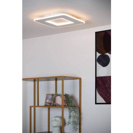 Lucide AXELLE - Plafonnière - LED Dimb. - 1x24W 2700K - 3 StepDim - Wit afbeelding3 - 1