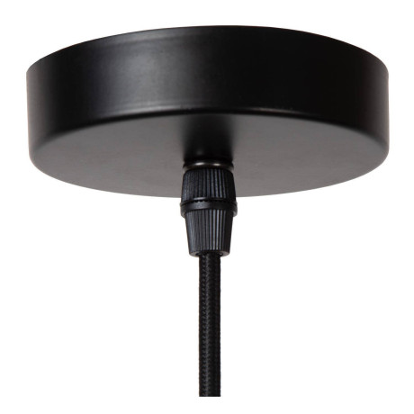 Lucide SPENCER - Hanglamp - Ø 30 cm - 1xE27 - Zwart afbeelding3 - 1