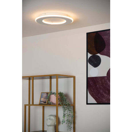 Lucide AXELLE - Plafonnière - Ø 39,6 cm - LED Dimb. - 1x24W 2700K - 3 StepDim - Wit afbeelding3 - 1