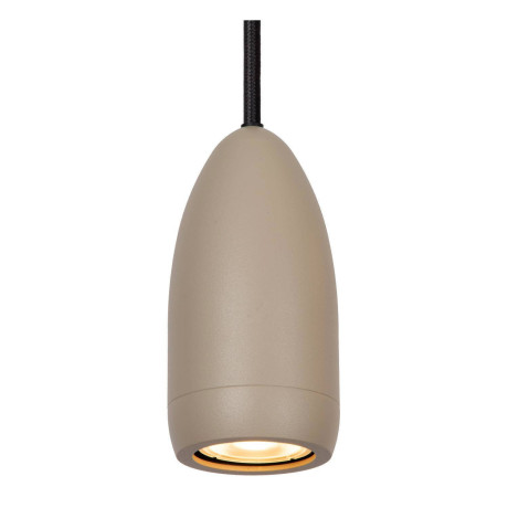 Lucide EVORA - Hanglamp - Ø 10 cm - 1xGU10 - Taupe afbeelding3 - 1