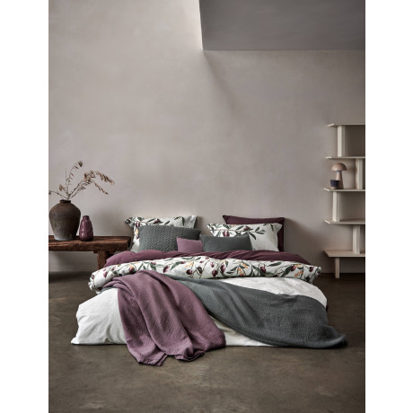 Vandyck katoenen bedsprei pique waffle (paars) (270x250 cm) afbeelding3 - 1