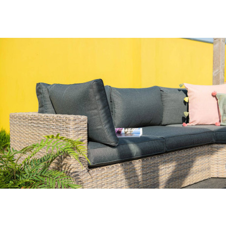 Garden Impressions Garden Impressions Menorca lounge set Lshape vintage willowblack afbeelding3 - 1