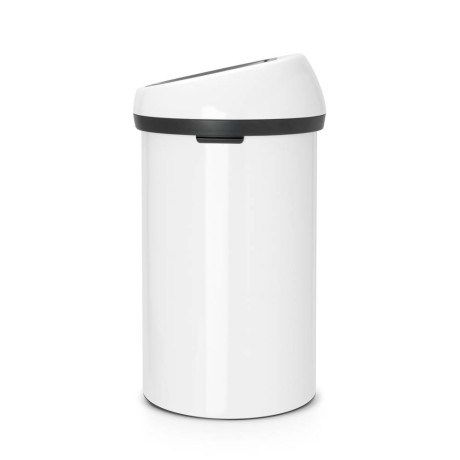 Brabantia Touch Bin afvalemmer 60L met kunststof binnenemmer - White afbeelding3 - 1