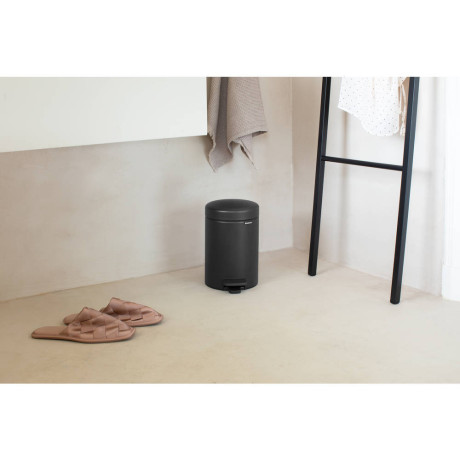 Brabantia NewIcon pedaalemmer 3L met kunststof binnenemmer - Mineral Infinite Grey afbeelding3 - 1