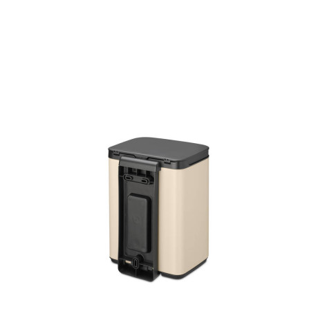 Brabantia Bo afvalemmer 4L met kunststof binnenemmer - Soft Beige afbeelding3 - 1