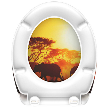 SCHÜTTE Toiletbril met soft-close quick-release AFRICA afbeelding3 - 1