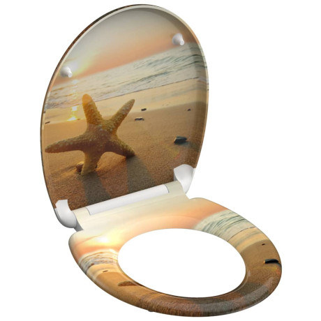 SCHÜTTE Toiletbril met soft-close SEA STAR duroplast met print afbeelding3 - 1