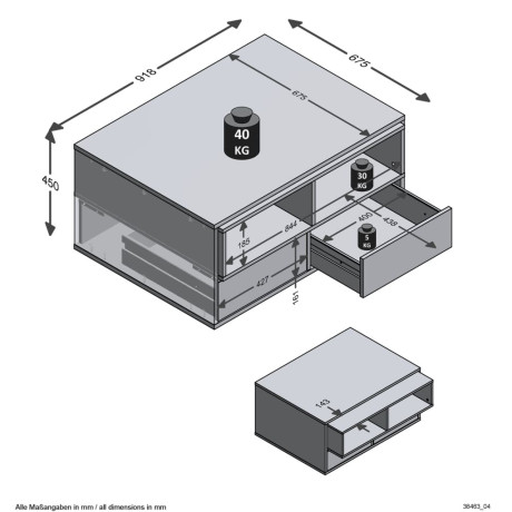 FMD Salontafel 2 open vakken 91,8x71,5x45 cm wit en artisan eiken afbeelding3 - 1