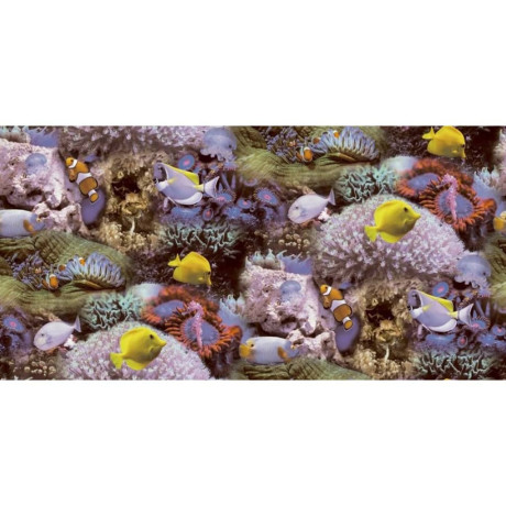 Noordwand Good Vibes Behang Coral and Tropical Fish geel en paars afbeelding3 - 1