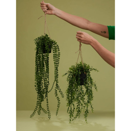 Emerald Kunstplant hangend in pot ficus pumila 60 cm afbeelding3 - 1