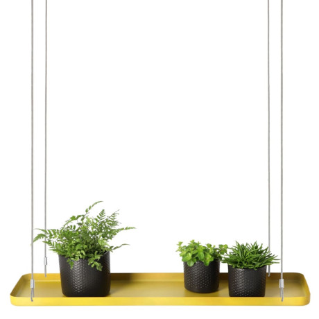 Esschert Design Plantenblad hangend rechthoekig L goudkleurig afbeelding3 - 1