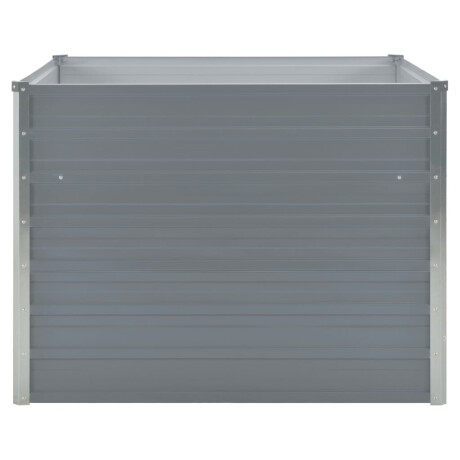 vidaXL Plantenbak verhoogd 100x100x77 cm gegalvaniseerd staal grijs afbeelding3 - 1