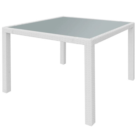 vidaXL 5-delige Tuinset poly rattan crèmewit afbeelding3 - 1