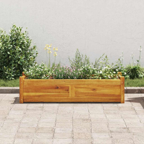 vidaXL Plantenbak verhoogd 100x30x25 cm acaciahout afbeelding3 - 1