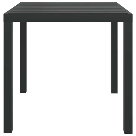vidaXL Tuintafel 80x80x74 cm aluminium en HKC zwart afbeelding3 - 1