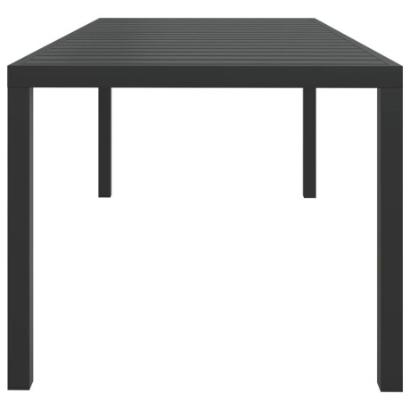 vidaXL Tuintafel 185x90x74 cm aluminium en HKC zwart afbeelding3 - 1