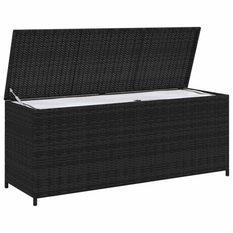 vidaXL Tuinbox 150x50x60 cm poly rattan zwart afbeelding3 - 1