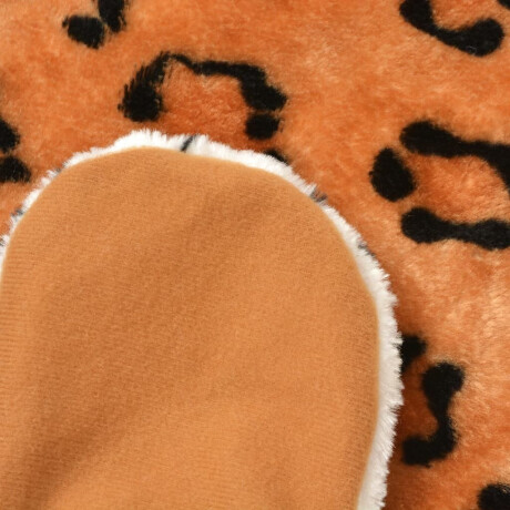 vidaXL Luipaardvloerkleed pluche 139 cm bruin afbeelding3 - 1