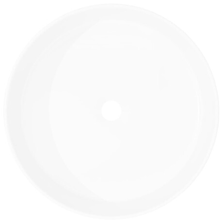 vidaXL Wastafel rond wit 40x15 cm keramiek afbeelding3 - 1