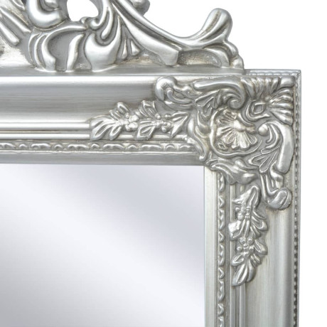 vidaXL Vrijstaande spiegel Barok 160x40cm zilver afbeelding3 - 1