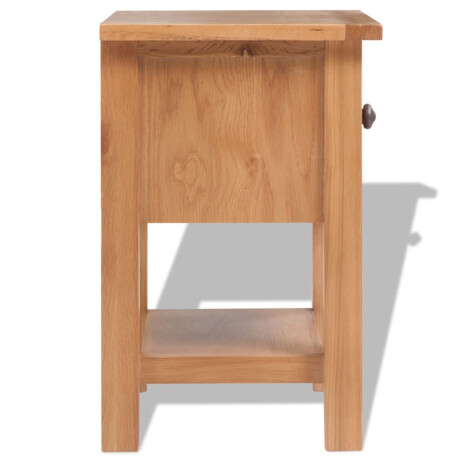 vidaXL Nachtkastje 36x30x47 cm massief eikenhout afbeelding3 - 1