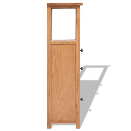 vidaXL Hoekkast 26x26x94 cm massief eikenhout afbeelding3 - 1