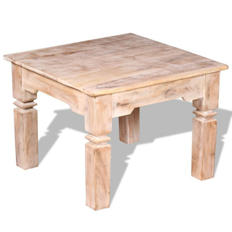 vidaXL Salontafel 60x60x45 cm massief acaciahout afbeelding3 - 1