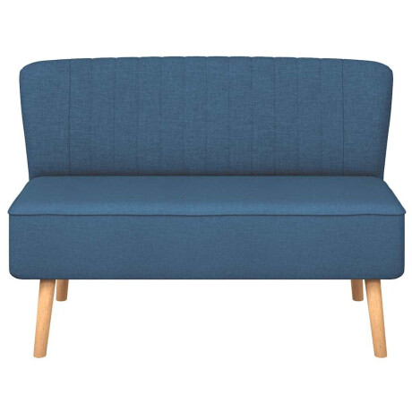 vidaXL Bank 117x55,5x77 cm stof blauw afbeelding3 - 1