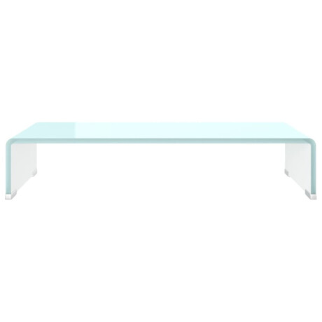 vidaXL TV-meubel/monitorverhoger 60x25x11 cm glas groen groen afbeelding3 - 1