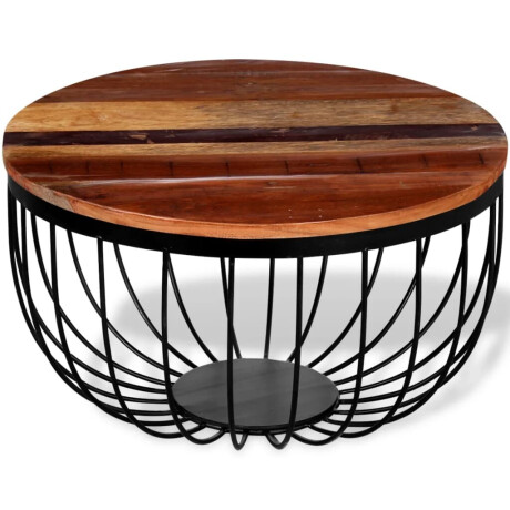 vidaXL Salontafel massief gerecycled hout afbeelding3 - 1