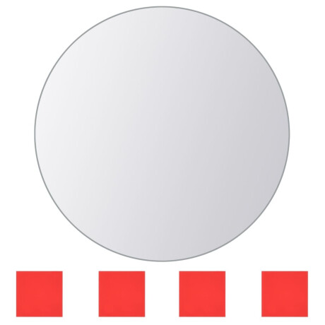 vidaXL 8 st Spiegeltegels rond glas afbeelding3 - 1