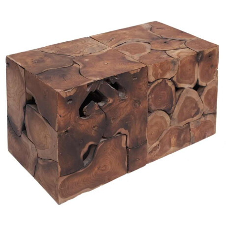 vidaXL Krukken/Salontafel massief teakhout afbeelding3 - 1