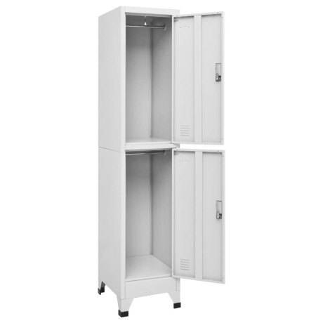 vidaXL Lockerkast met 2 vakken 38x45x180 cm afbeelding3 - 1