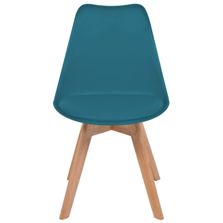 vidaXL Eetkamerstoelen 2 st kunststof turquoise afbeelding3 - 1