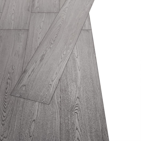 vidaXL Vloerplanken niet-zelfklevend 5,26 m² 2 mm PVC donkergrijs afbeelding3 - 1