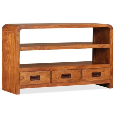 vidaXL Tv-meubel 90x30x55 cm massief acaciahout afbeelding3 - 1