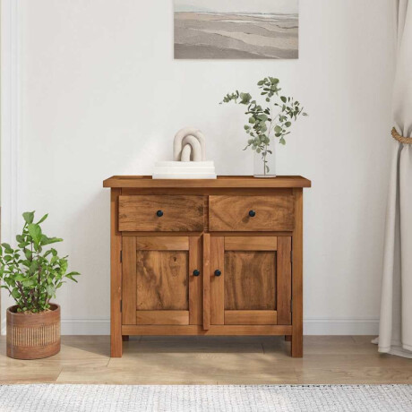 vidaXL Dressoir 75x30x65 cm massief mahoniehout afbeelding3 - 1