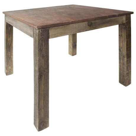 vidaXL Eettafel 82x80x76 cm gemengd gerecycled hout afbeelding3 - 1