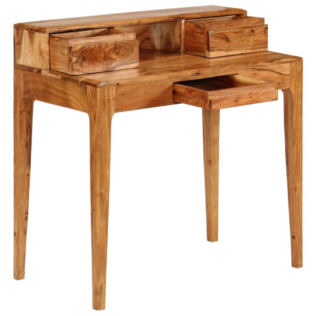 vidaXL Schrijftafel met lades 88x50x90 cm massief hout afbeelding3 - 1