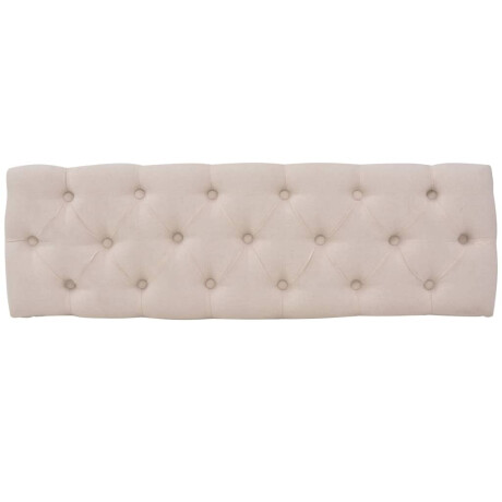 vidaXL Bank 110x38x48 cm linnen massief hout crèmewit afbeelding3 - 1