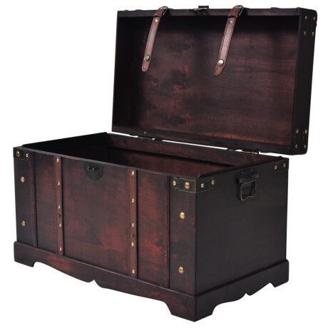 vidaXL Schatkist vintage stijl 66x38x40 cm hout afbeelding3 - 1