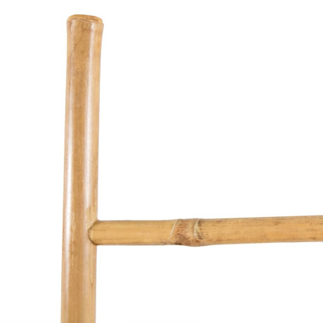 vidaXL Handdoekladder met 5 sporten 150 cm bamboe afbeelding3 - 1